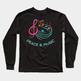 Peace & Music - International day of Peace Long Sleeve T-Shirt